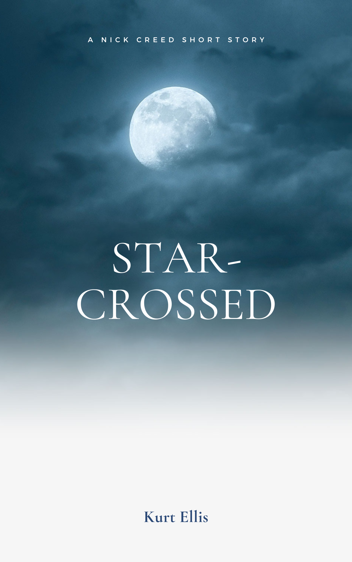 Blue Simple Fade Away Novel Book Cover